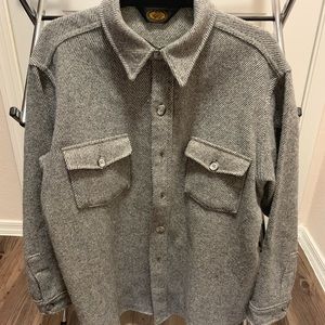 Woolrich Black and Grey Button Up Jacket